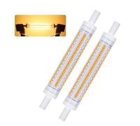 I-SHUNFA R7S LED 118mm Bulbs,10W Warm White 2700K 1100 Lumens Replaces 100W Halogen Bulbs, for Uplighters, Reading Lamps, Non-Dimmable, AC 230V(2 Pack)