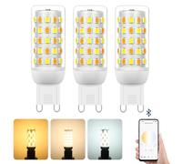 I-SHUNFA Smart G9 LED Bulbs Mit APP Control,G9 LED Dimmable Bluetooth Bulb,AC 230V,2700K-6500K,Brightness Adjustable 1%-100% 4W 400LM,Timer Function(3 Pack)