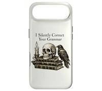 I Silently Correct Your Grammar Skull Raven Funny Teacher Case for iPhone Air