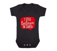 I sill Believe in Santa Speech Bubble [BCX] Baby Grow Vest, 0-3 Months, Black