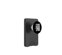 I Slept All Day Still Tired Funny Introvert Quote Gift PopSockets PopWallet for MagSafe