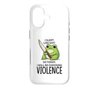 I slept like sht so today I will be choosing violence, Case for iPhone 17