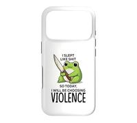 I slept like sht so today I will be choosing violence, Case for iPhone 17 Pro