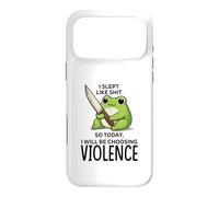 I slept like sht so today I will be choosing violence, Case for iPhone 17 Pro Max
