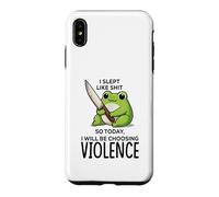 I slept like sht so today I will be choosing violence, Case for iPhone XS Max