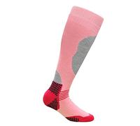 i-Smalls 1 Pair Women's Thermal Long Hose Ski Socks 4-7 UK Ultra Soft Cushioned Performance Socks (Pink)
