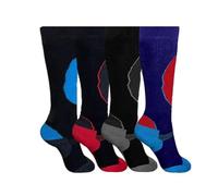 i-Smalls 4 Pack Childrens Athletic Ski Socks Multipack High Performance Thermal Winter Socks