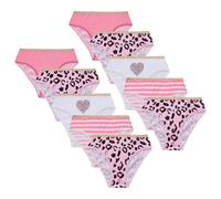 i-Smalls Girls 10-Pack Cotton Briefs Cool & Trendy Designs for Ages 7-13 Unicorns, Leopard Print, Stars & Stripes (7-8) Animal Print