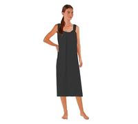 i-Smalls Ladies Low Scoop Back Chemise Lightweight Turquoise Nightdress with Spot Lace Straps (3XL) Black