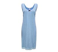 i-Smalls Ladies Polka Dot Nightdress 100% Cotton Classic Sleeveless Spot Nightie (M) Blue