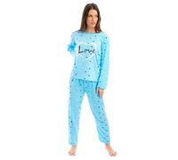 i-Smalls LOVE Heart Sleep Slogan Cotton Pyjama Top & Bottoms (XXL) Hot Blue