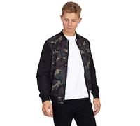 i-Smalls Men's Camo Bomber Zipper Jacket Water Resistant Lightweight Aviator Coat (XL) Camo