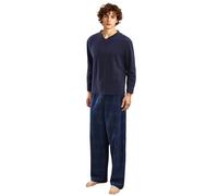 i-Smalls Men's Newquay Warm Winter Pyjama Set (2XL) Navy