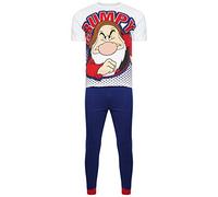 i-Smalls Men's Selection of Super Hero Fun Novelty Pyjama with Eye Mask (L) Animal Inside
