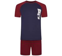 i-Smalls Mens Short Pyjama Set Super Soft Cotton Sleepwear Plus Sizes (XL) PJ Maroon