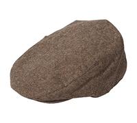 i-Smalls Men's Stylish Warm Traditional Country Flat Cap Hat with Quilted Lining (60) Brown