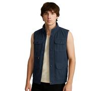 i-Smalls Men's Utility Gilet - Multi-Pocket Microfiber Blend Outdoor Vest for Fishing & Countryside Walks (M) Navy