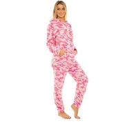 i-Smalls Pink Camo Fleece Lounge Set Super Soft & Snuggly Hoodie and Joggers Cosy Pyjama Set for Chilled Days (12-14)
