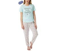 i-Smalls Women's Blame it on the Bubbles Print Pyjamas with Eye Mask (10-12) Aqua