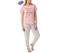 i-Smalls Women's Blame it on the Bubbles Print Pyjamas with Eye Mask (10-12) Coral