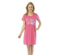 i-Smalls Women's Cute Just Let Me Shop Print Nighty Nightdress (10-12) Pink