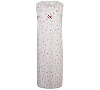 i-Smalls Womens Easy Fit Sleeveless Floral Chemise Fresh Nightie Loungewear (28-30) Pink