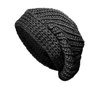 i-Smalls Women's Knitted Slouchy Beanie Hat Soft, Stylish & Cosy Winter Fashion Elegant Ladies Cap (Black) One Size