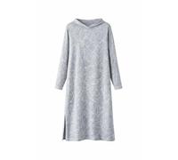 i-Smalls Women's Stretchy Nightdress with Cute Heart Print and Handy Pockets (M) Grey