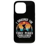 I Smashed Three Peaks Challenge UK Hiking Retro Sunset Case for iPhone 13 Pro