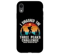 I Smashed Three Peaks Challenge UK Hiking Retro Sunset Case for iPhone XR