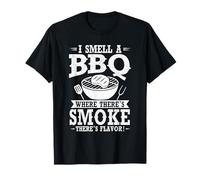 I Smell A BBQ Where Theres Smoke Flavor Grill Grilling T-Shirt