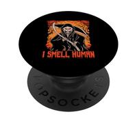 I Smell Human Funny Grim Reaper Angel Of Death Halloween PopSockets Adhesive PopGrip