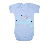 I Smell Snow Baby Grow Vest, 6-12 Months, Pastel Blue