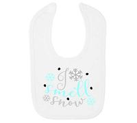 I Smell Snow Cotton Baby bib - White