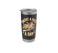 I Smoke a Pack a Day Coyote Hunting Predator Stainless Steel Insulated Tumbler