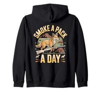 I Smoke a Pack a Day Coyote Hunting Predator Zip Hoodie