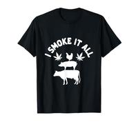 I Smoke It All Funny Marijuana Weed Meat Smoker Grillmaster T-Shirt