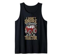 I Snore Like A Tractor Funny Sleeping Husband Farmer Ranch Tank Top