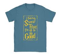 I Solemnly Swear Mens T-Shirt Small Denim Harry Potter Quote Funny Gift Present
