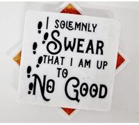 I Solemnly Swear that I am Up to No Good, magical I Solemnly Swear Sign coaster, I Solemnly Swear Marble-Natural stone coaster