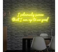 I Solemnly Swear That i am up to no Good Neon Sign LED Light Sign Room Yard Home Wall Decor Art, Gift for Her, Custom neon Signs, Neon Light