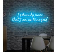 I solemnly swear that i am up to no good Neon Sign LED Light Sign Room Yard Home Wall Decor Art, Gift for Her, Custom neon signs, Neon Light
