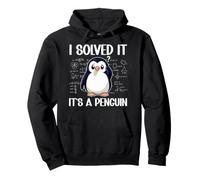 I Solved It The Answer Is Penguin Math Teacher Math Lover Pullover Hoodie