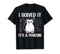 I Solved It The Answer is Penguin Math Teacher Math Lover T-Shirt