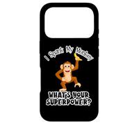 I spank my monkey What is your super power? Case for iPhone 17 Pro