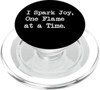 I Spark Joy One Flame at a Time Funny Candle Maker Quotes PopSockets PopGrip for MagSafe