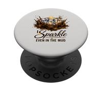 I Sparkle Even in The Mud Run Princess Mudding Team Racing PopSockets Adhesive PopGrip