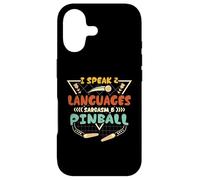 I speak 2 languages sarcasm & Pinball Case for iPhone 17