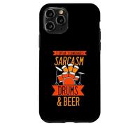 I speak 3 languages sarcasm drums & beer - Beer Drummer Case for iPhone 11 Pro