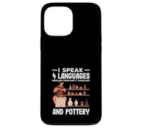 I Speak 4 Languages English Pottery Profanity Sarcasm Case for iPhone 13 Pro Max